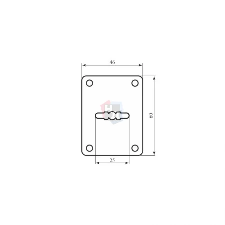 Накладка под сувальдный ключ Comit 01 матовый хром