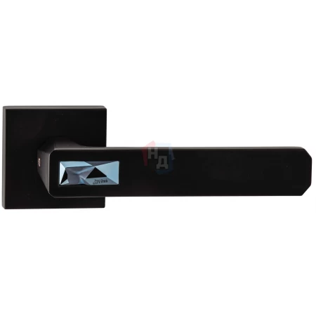 Дверная ручка ORO&ORO GALASSIA Swarovski 108CR-15E BLACK черный матовый