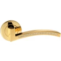 Дверная ручка ORO&ORO AZORE Swarovski 105CR-16E GP золото