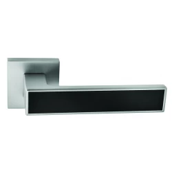 Дверная ручка ORO&ORO OMBRA 078-15E MSN / BLACK никель матовый, черный матовый