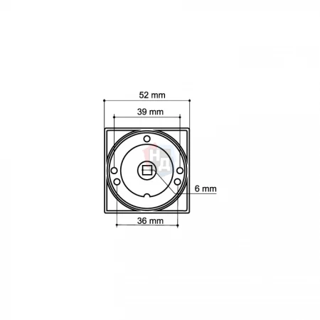 Накладка WC Armadillo BK6/SQ-21 SN-3 никель матовый