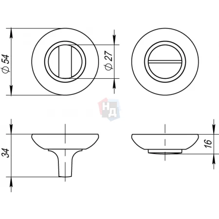 Накладка WC Fuaro BK6 RM SN/CP-3 никель матовый, хром