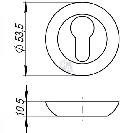 Накладка PZ Punto ET TL CFB-18 кофе глянец