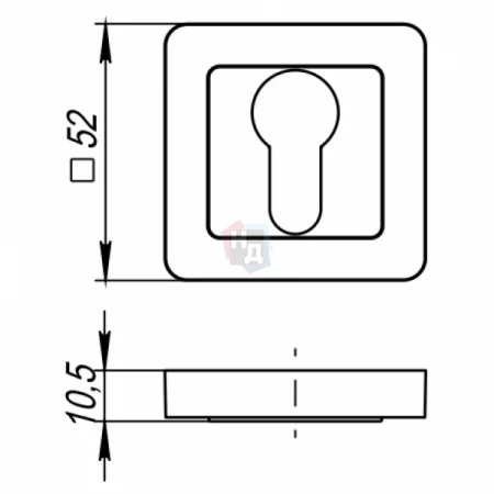 Накладка PZ Punto ET QR GR/CP-23 графит / хром