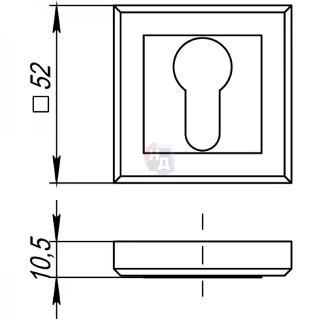 Накладка PZ Punto ET QL GR/CP-23 графит / хром