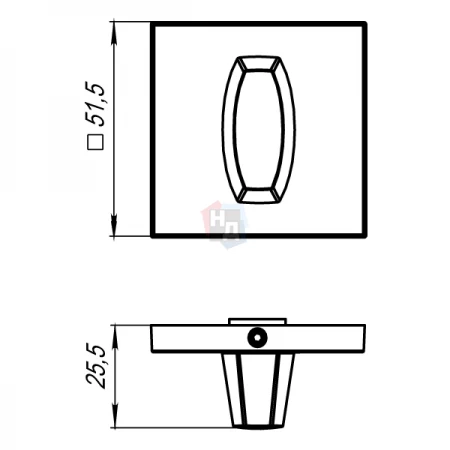 Накладка WC Armadillo BK6 USS BL-26 черный