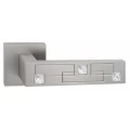 Дверная ручка ORO&ORO LOTUS Swarovski 102CR-13E MSN никель матовый