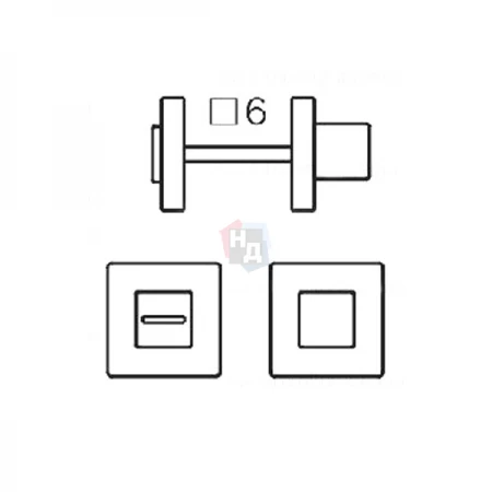 Накладка WC ORO&ORO 31WC-24E SCH хром матовый