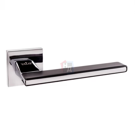 Дверная ручка Yalis 243 PC/SB хром полированный/черный