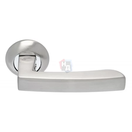 Дверная ручка Safita R14H 232 SN/CP матовый никель / хром