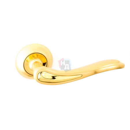 Дверная ручка Safita 240 R41 SG/GP матовое золото / золото