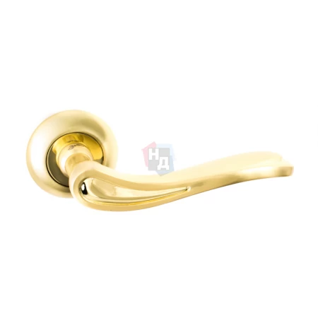 Дверная ручка Safita R14H 017 SG/GP матовое золото / золото