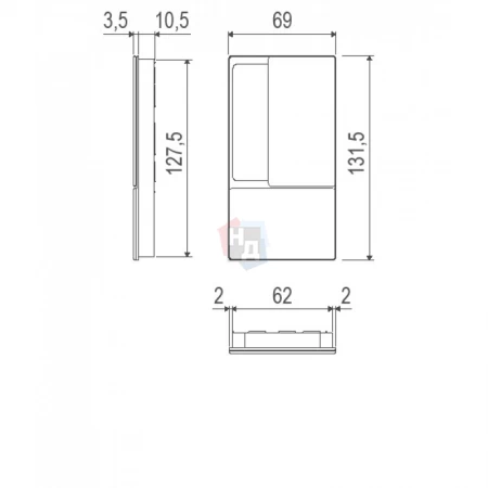Ручка для распашных дверей AGB WAVE WC черный матовый (B300020093)