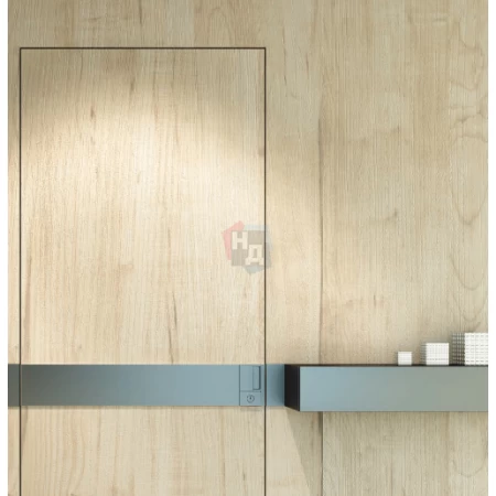 Ручка для распашных дверей AGB WAVE WC черный матовый (B300020093)