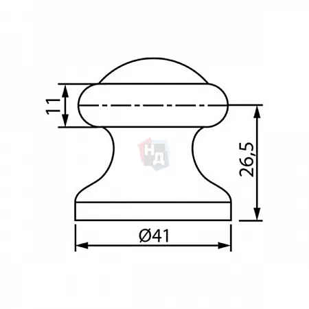 Дверной стопор Siba DS-505 CP хром полированный
