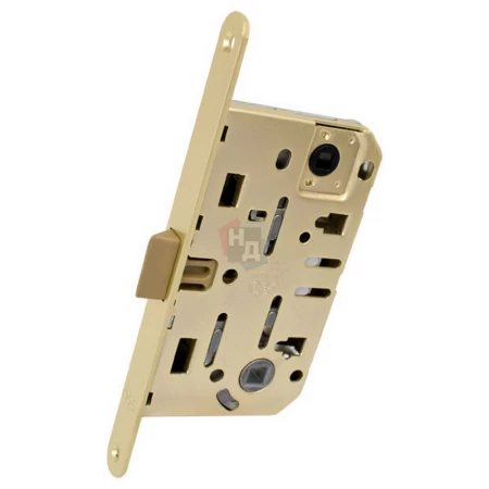 Замок межкомнатный AGB Mediana Evolution WC латунь матовая (B011025023)
