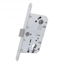 Замок межкомнатный AGB Mediana Evolution PZ сатин хром (серая краска) (B011035041)