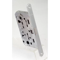 Замок межкомнатный AGB Mediana Polaris 2XT WC хром матовый (B061025034)