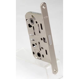 Замок межкомнатный AGB Mediana Polaris 2XT WC никель (хром полированный) (B061025006)