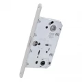 Замок межкомнатный AGB Mediana Polaris 2XT WC сатин хром (серая краска) (B061025041)