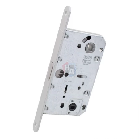 Замок межкомнатный AGB Mediana Polaris 2XT WC сатин хром (серая краска) (B061025041)
