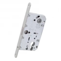 Замок межкомнатный AGB Mediana Polaris 2XT PZ сатин хром (серая краска) (B061035041)