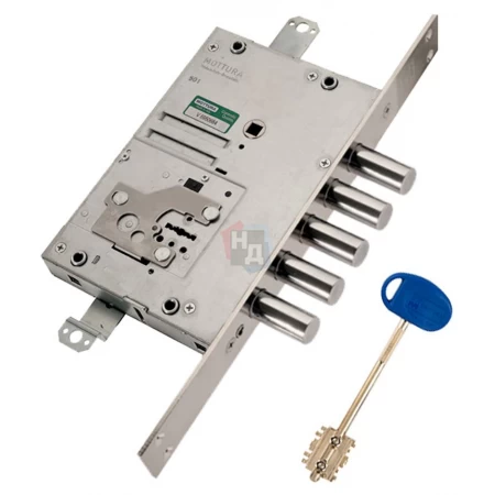 Замок врезной Mottura 52.J525 My Key (52J525S8005DC4O) левый