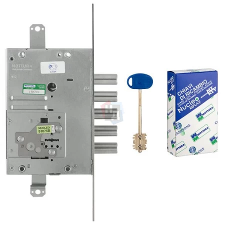 Замок врезной Mottura 52.J525 My Key (52J525S8005DC4O) левый