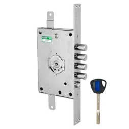 Замок врезной Mottura 3D.771 (3D771L80005CS) левый 3D Key (складной ключ)