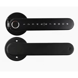 Умный замок PES Hand Black черный (отпечаток пальца, приложение, код, брелок, NFC, RFID-карта)