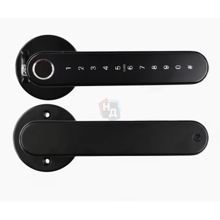 Умный замок PES Hand Black черный (отпечаток пальца, приложение, код, брелок, NFC, RFID-карта)