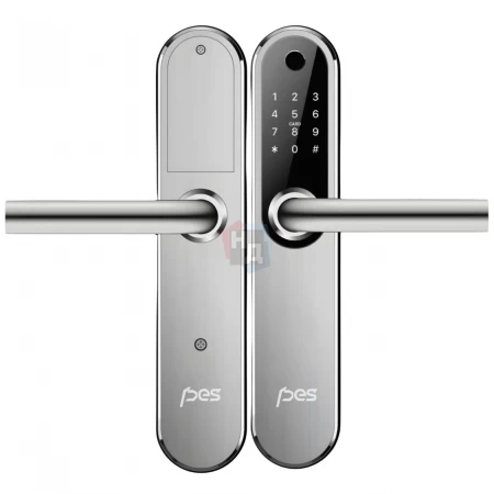 Умный замок PES Ben серый (отпечаток пальца, приложение, код, брелок, NFC, RFID-карта)