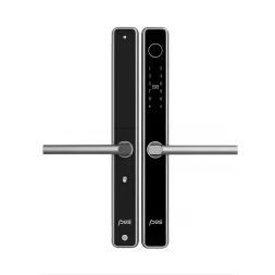 Умный замок PES Inox черный (Wi-Fi, отпечаток пальца, приложение, код, брелок, NFC, RFID-карта)
