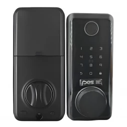 Умный замок PES Good черный (отпечаток пальца, приложение, код, брелок, NFC, RFID-карта)