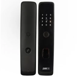 Умный замок PES Friend черный (отпечаток пальца, приложение, код, брелок, NFC, RFID-карта)