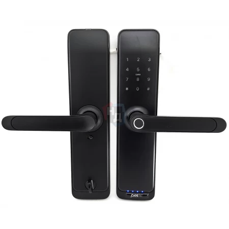 Умный замок PES Husky черный WC (Wi-Fi, отпечаток пальца, приложение, код, брелок, NFC, RFID-карта)