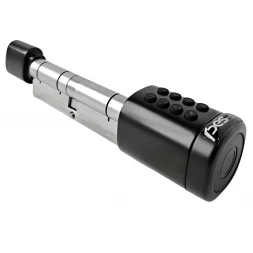 Смарт-цилиндр PES Cylinder 55x50T черный (отпечаток пальца, приложение, код, брелок, NFC, RFID-карта)