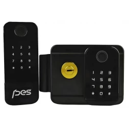 Умный замок PES Mastiff 2 черный (отпечаток пальца, приложение, код, брелок, NFC, RFID-карта)