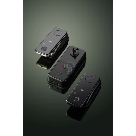 Умный замок PES David черный (отпечаток пальца, приложение, код, брелок, NFC, RFID-карта)