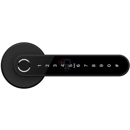 Умный замок PES Hand Black черный (отпечаток пальца, приложение, код, брелок, NFC, RFID-карта)