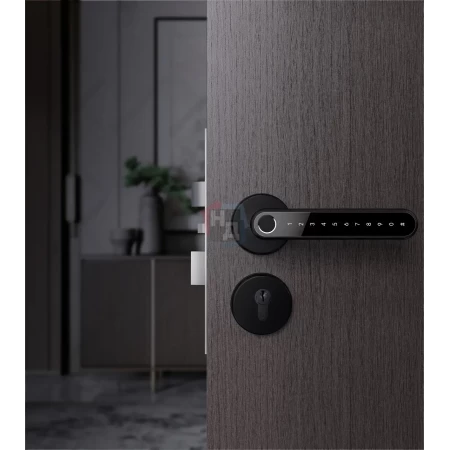 Умный замок PES Hand Black черный (отпечаток пальца, приложение, код, брелок, NFC, RFID-карта)