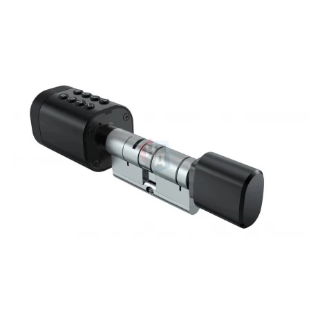 Смарт-цилиндр PES Cylinder 35x35T черный (отпечаток пальца, приложение, код, брелок, NFC, RFID-карта)