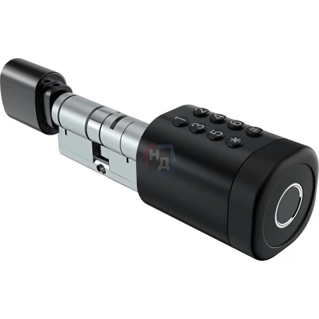 Смарт-цилиндр PES Cylinder 35x35T черный (отпечаток пальца, приложение, код, брелок, NFC, RFID-карта)