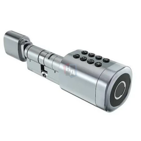 Смарт-цилиндр PES Cylinder 35x35T серый (отпечаток пальца, приложение, код, брелок, NFC, RFID-карта)