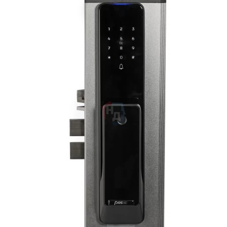 Умный замок PES Hotar черный (отпечаток пальца, приложение, код, брелок, NFC, RFID-карта)