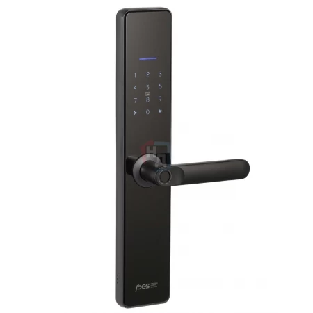 Умный замок PES Patron черный (Wi-Fi, отпечаток пальца, приложение, код, брелок, NFC, RFID-карта)