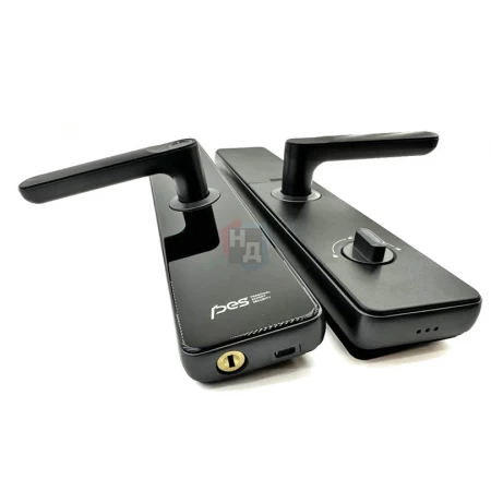 Умный замок PES Patron черный (Wi-Fi, отпечаток пальца, приложение, код, брелок, NFC, RFID-карта)