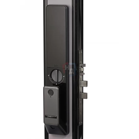 Умный замок PES Buldog черный (Face ID, отпечаток пальца, приложение, код, брелок, NFC, RFID-карта)