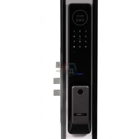Умный замок PES Buldog черный (Face ID, отпечаток пальца, приложение, код, брелок, NFC, RFID-карта)