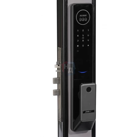 Умный замок PES Buldog черный (Face ID, отпечаток пальца, приложение, код, брелок, NFC, RFID-карта)